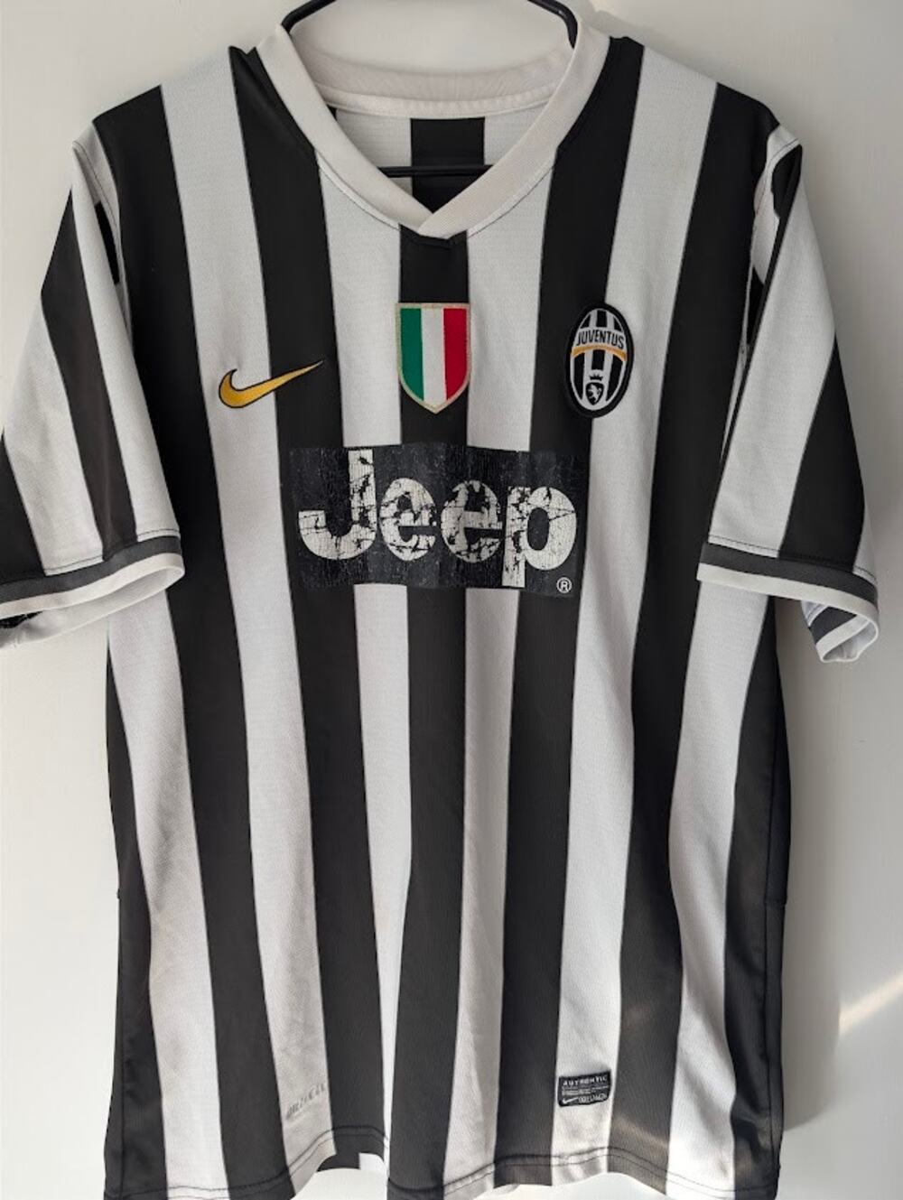 Juventus 2013/14 Home Jersey #14 Nike Mens XL Scudetto Vintage Soccer Flawed